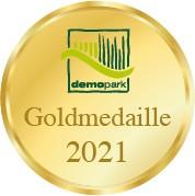 Husqvarna hat für seinen Großflächen-Mähroboter "Ceora" eine Goldmedaille im Zuge des demopark-Neuheitenwettbewerbs 2021 erhalten. | Foto: Messe