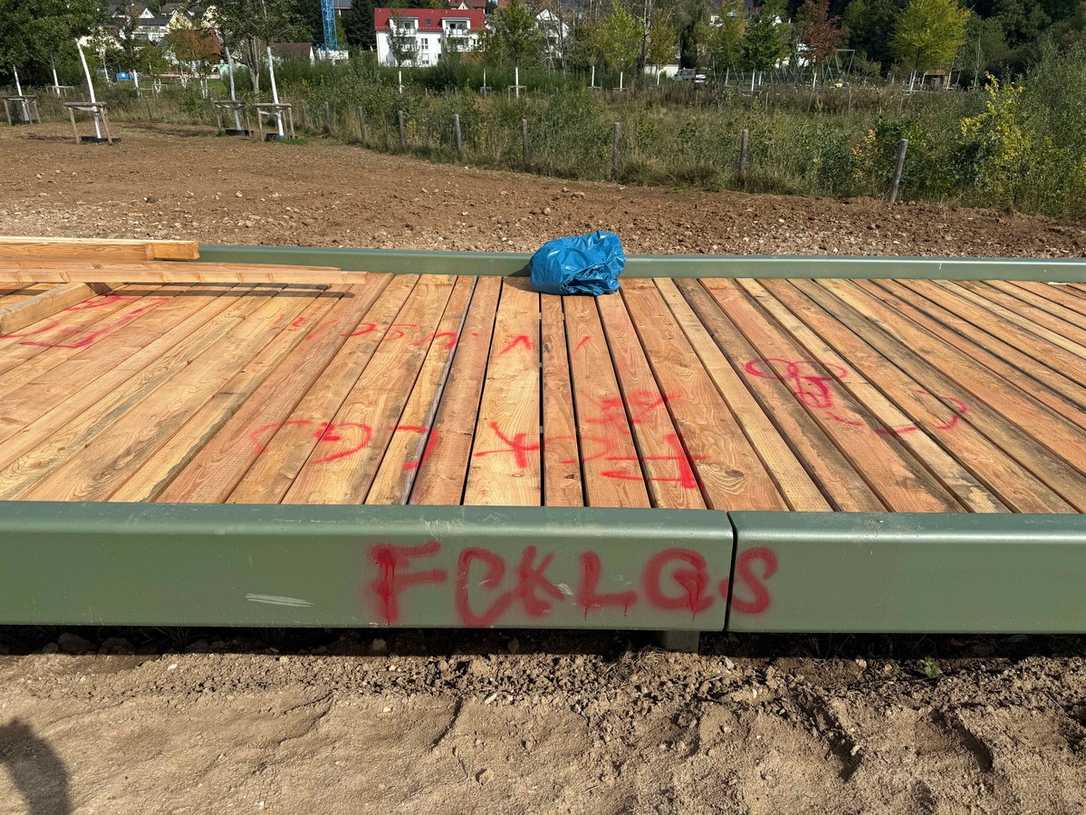 Ärger wegen Schmierereien auf Landesgartenschau-Areal