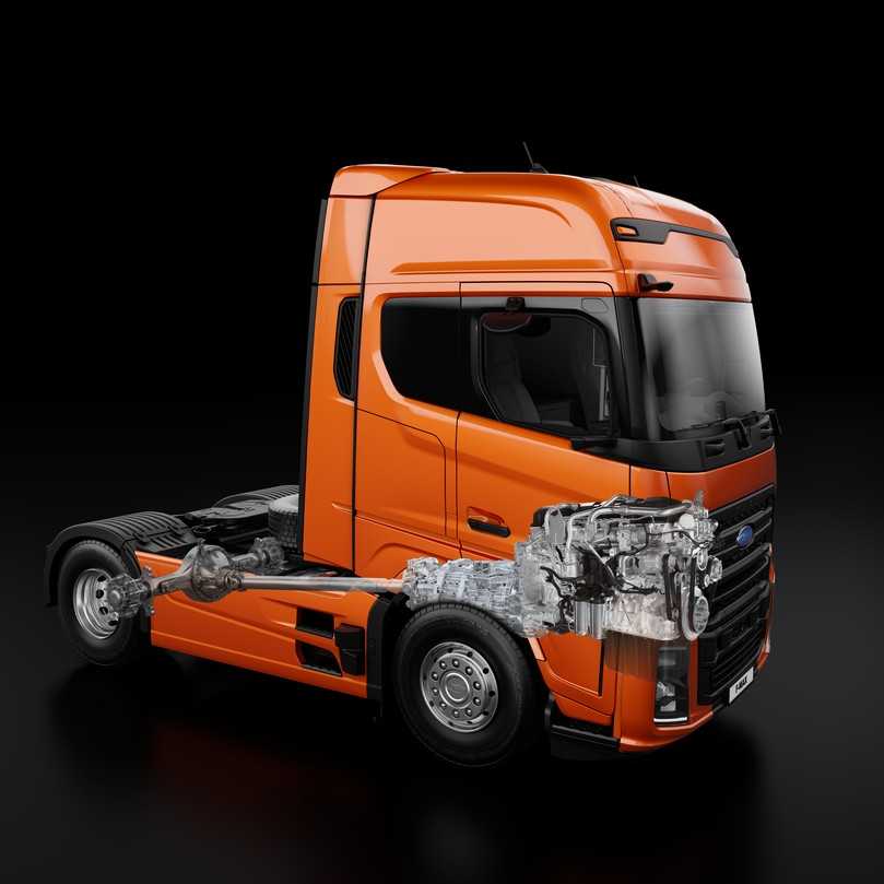 Für den Triebstrang im Ford F-Max gibt es jetzt neben des neuen Ecotorq Gen2-Motors auch ein Overdrive-Getriebe. | Foto: Ford Trucks Für den Triebstrang im Ford F-Max gibt es jetzt neben des neuen Ecotorq Gen2-Motors auch ein Overdrive-Getriebe. | Foto: Ford Trucks