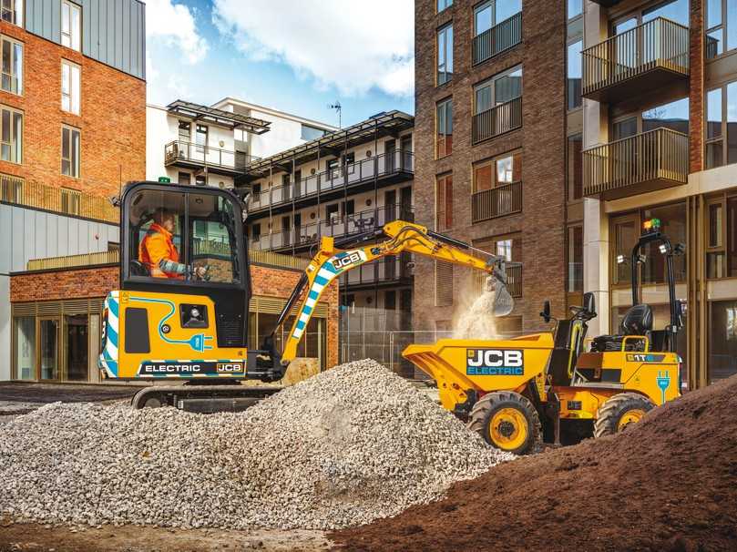 FĂŒr JCB hat gerade das Kompaktsegment ein sehr groĂes Potential fĂŒr Elektroantriebe. | Foto: JCB FĂŒr JCB hat gerade das Kompaktsegment ein sehr groĂes Potential fĂŒr Elektroantriebe. | Foto: JCB