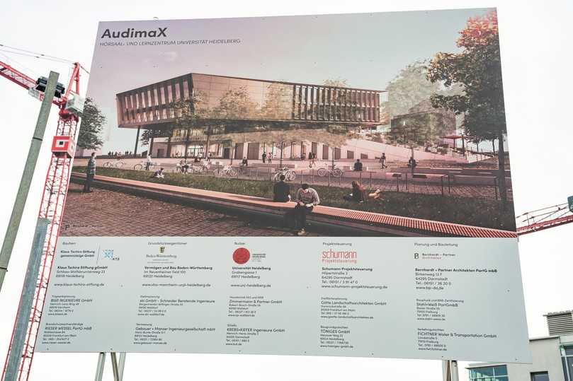 Auf dem Campus „Im Neuenheimer Feld“ baut die Klaus Tschira Stiftung für die Universität Heidelberg mit dem Audimax einen zentralen Lehrort. | Foto: Noe Schaltechnik Auf dem Campus „Im Neuenheimer Feld“ baut die Klaus Tschira Stiftung für die Universität Heidelberg mit dem Audimax einen zentralen Lehrort. | Foto: Noe Schaltechnik