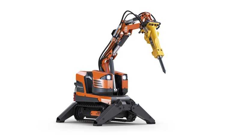 Der neue Abbruchroboter DXR95 von Husqvarna ist besonders leicht, kompakt und dabei leistungsstark. | Foto: Husqvarna Der neue Abbruchroboter DXR95 von Husqvarna ist besonders leicht, kompakt und dabei leistungsstark. | Foto: Husqvarna