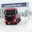 Mit schweren Scania-Lkw durch Schnee und Eis