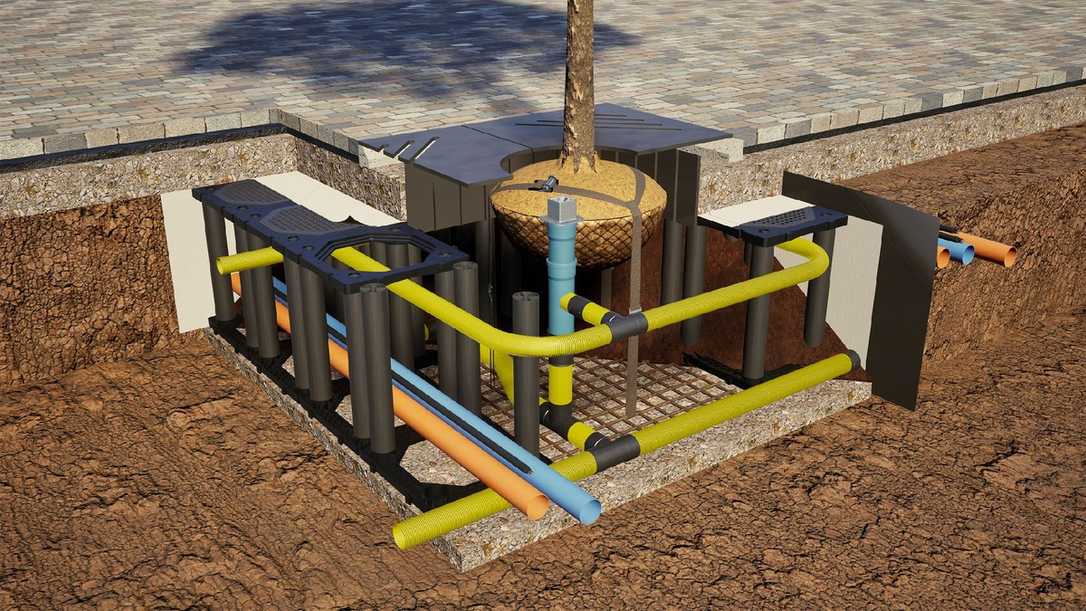 Stadtbäume: Wurzelkammersystem Treeparker im Praxistest