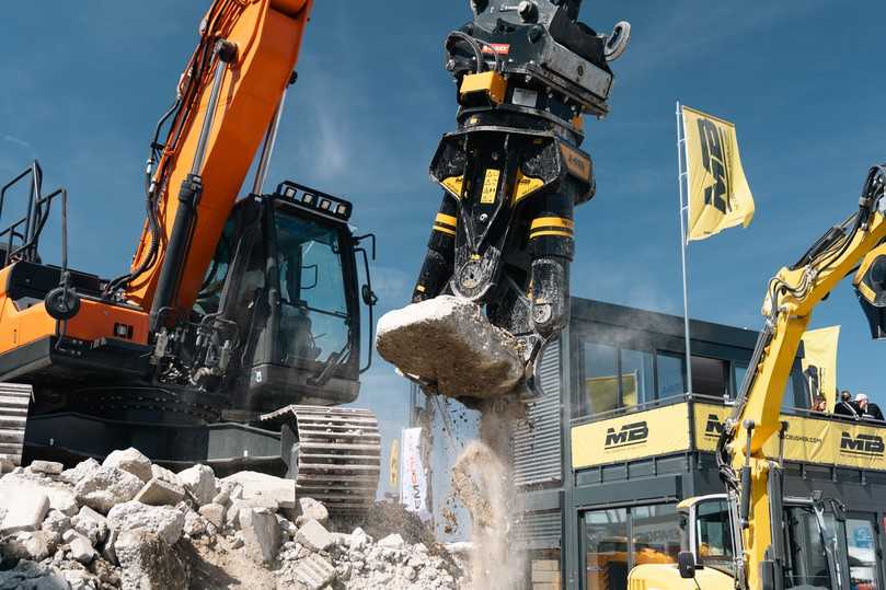 Die neuen Abbruchzangen stellte MB Crusher erstmals auf der Bauma 2025 in München vor. | Foto: MB Crusher Die neuen Abbruchzangen stellte MB Crusher erstmals auf der Bauma 2025 in München vor. | Foto: MB Crusher