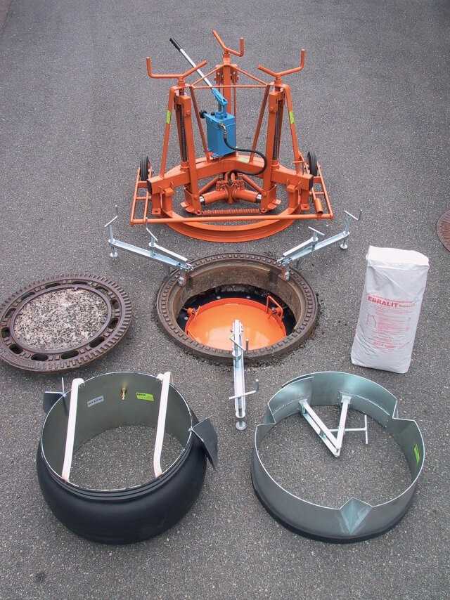 Spezialwerkzeuge von Beck zur schnellen Schachtabdeckungssanierung