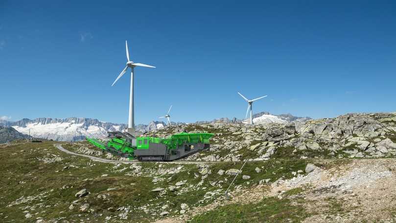 Durch ihre clevere Bauweise erhält man bei der GIPOGREEN Technologie eine kompakte, elektrisch angetriebene mobile Brecheranlage, die keine Wünsche offenlässt. | Foto: GIPO Durch ihre clevere Bauweise erhält man bei der GIPOGREEN Technologie eine kompakte, elektrisch angetriebene mobile Brecheranlage, die keine Wünsche offenlässt. | Foto: GIPO