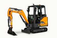 Develon DX23E-7: Mehr Hubkraft und flexible Batterieoptionen für den E-Einsatz