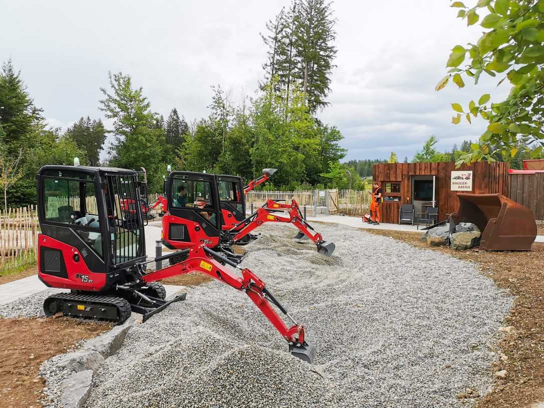 Baggerpark im Center Parcs im Allgäu Baggerpark im Center Parcs im Allgäu