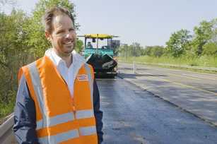 Autobahn CO2-reduziert saniert