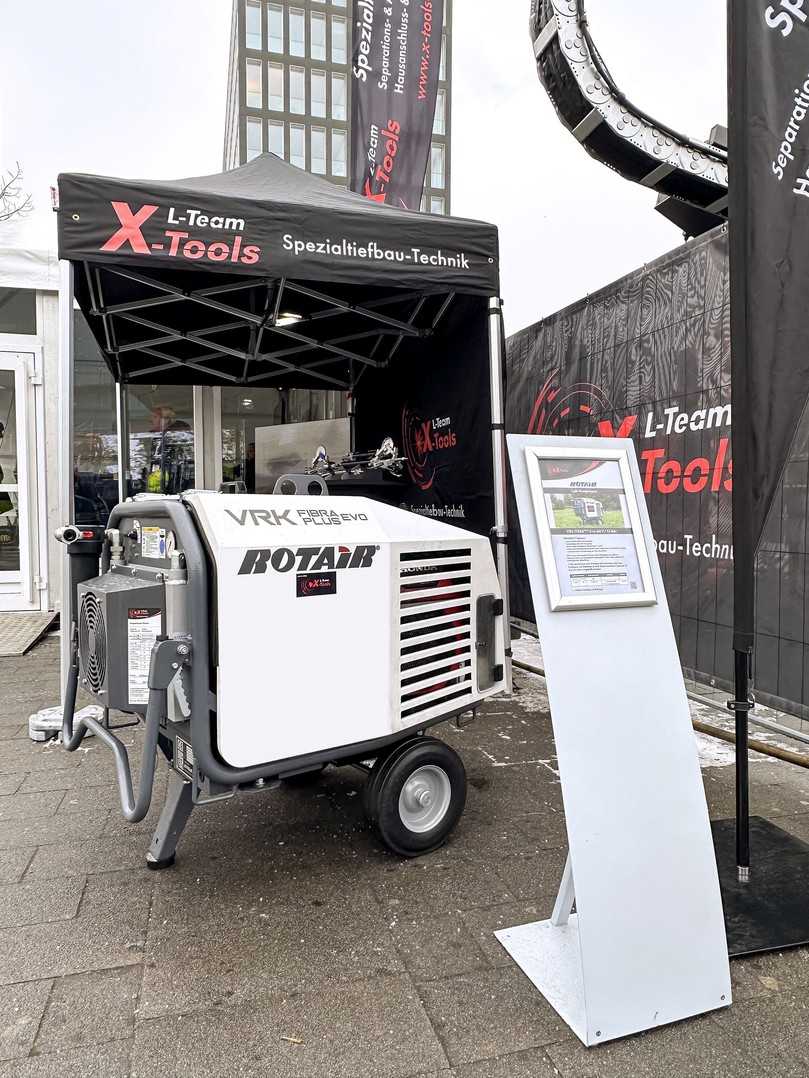 Der mobile Druckluft-Kompressor VRK Fibra Plus Evo stellvertretend für die breite Modellpalette von Rotair | Foto: X-Tools