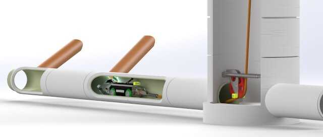 Zentimetergenaue Positionsbestimmung des Roboters im Kanal: Dieses System wurde erstmals auf der Ro-Ka-Tech in Kassel vorgestellt. | Abbildung: Pipetronics