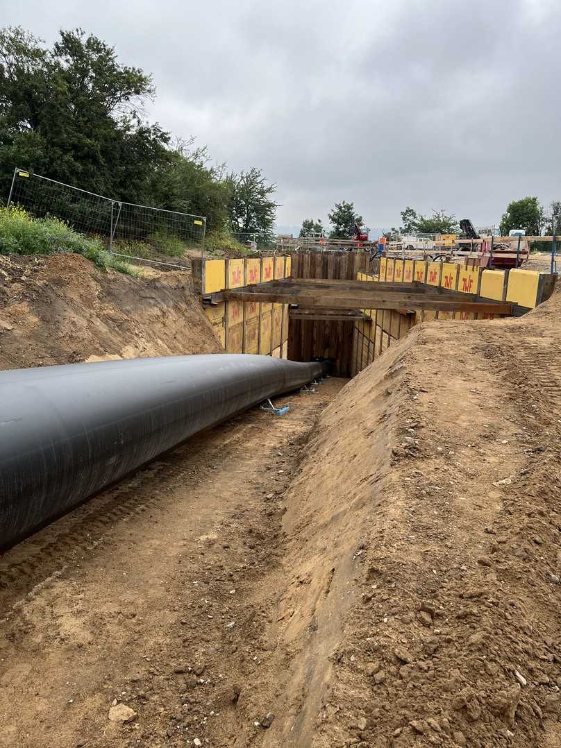 Einzug Druckleitung DN 1200 PE | Foto: SEDD