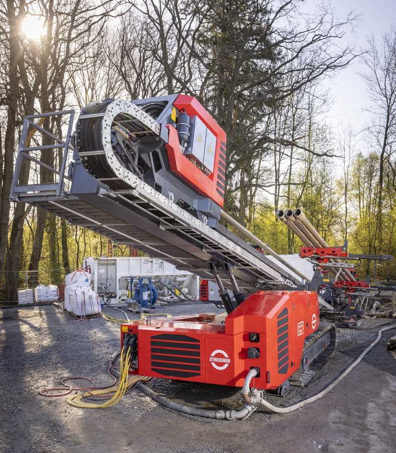 Die HDD80-E gehört zur neuen Maschinenserie „ecotec“, die ganz im Sinne der Dekarbonisierung der Bauindustrie dazu beiträgt, den ökologischen Fußabdruck deutlich zu reduzieren. | Foto: Max Streicher Die HDD80-E gehört zur neuen Maschinenserie „ecotec“, die ganz im Sinne der Dekarbonisierung der Bauindustrie dazu beiträgt, den ökologischen Fußabdruck deutlich zu reduzieren. | Foto: Max Streicher