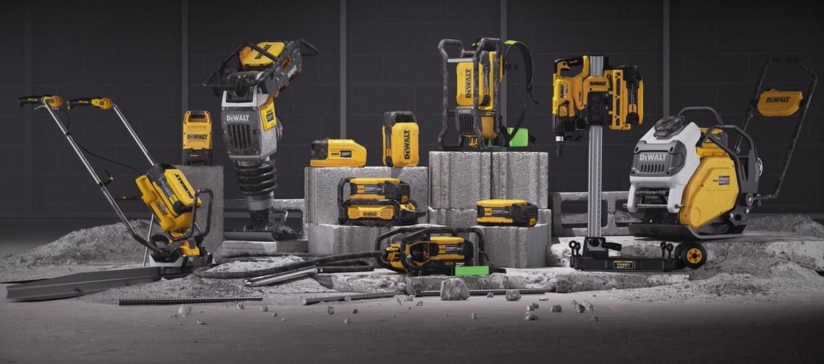 Dewalt macht Schluss mit Motorenlärm und Benzingestank auf Baustellen: Ende 2024 kommen batteriebetriebene "Powershift"-Baugeräte auf den Markt. | Foto: Dewalt Dewalt macht Schluss mit Motorenlärm und Benzingestank auf Baustellen: Ende 2024 kommen batteriebetriebene "Powershift"-Baugeräte auf den Markt. | Foto: Dewalt