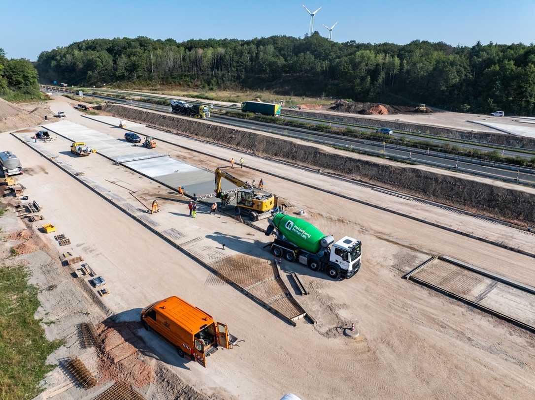 Recyclingbeton: A62-Teststrecke soll Praxistauglichkeit zeigen