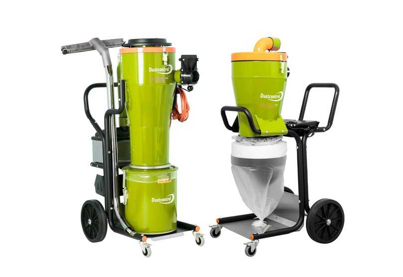 Zum Asbest-System von Wolff gehören auch der Sauger DC Tromb 400 H (links) und der Vorabschneider DC F Tromb L. | Foto: Wolff Zum Asbest-System von Wolff gehören auch der Sauger DC Tromb 400 H (links) und der Vorabschneider DC F Tromb L. | Foto: Wolff