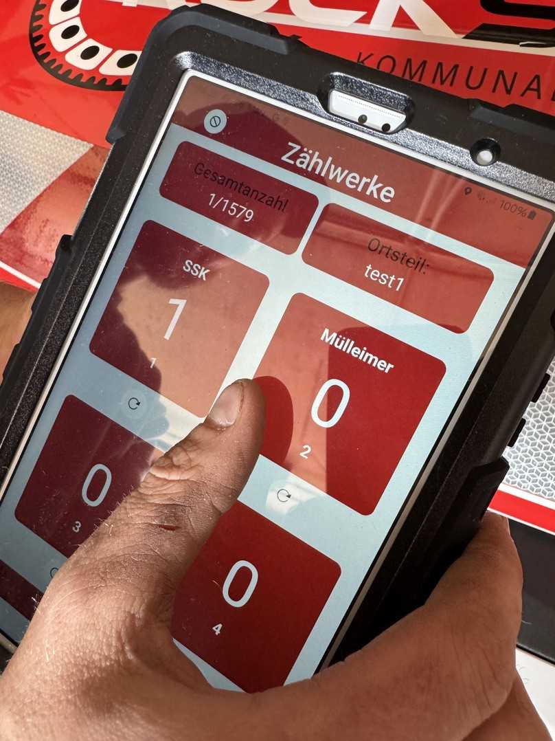 Einfache Zählerfunktion: Reinigung und Kontrolle lassen sich digital und in Echtzeit festhalten. | Foto: Rockstroh