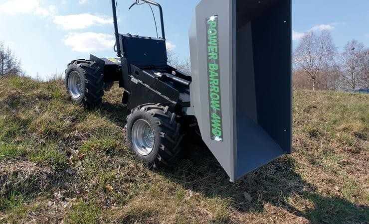 Minidumper mit elektrischer Auskippfunktion Minidumper mit elektrischer Auskippfunktion