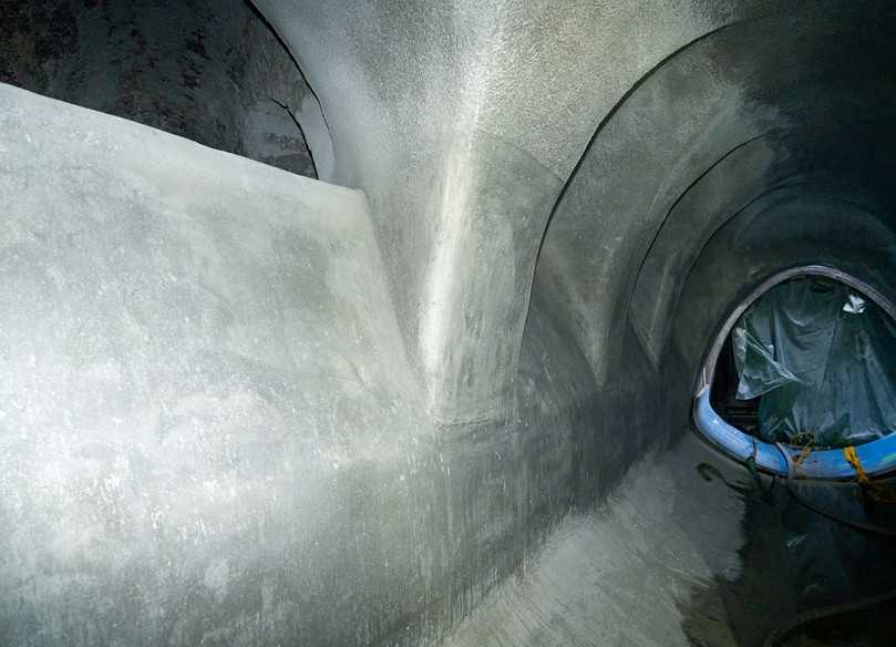 Entlastungsschwelle nach der Beschichtung mit ombran MHP-SP 3000 | Foto: MC-Bauchemie, Bottrop Entlastungsschwelle nach der Beschichtung mit ombran MHP-SP 3000 | Foto: MC-Bauchemie, Bottrop