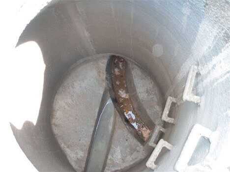 Ergelit-beschichteter Schacht | Fotos: Hermes Technologie Ergelit-beschichteter Schacht | Fotos: Hermes Technologie