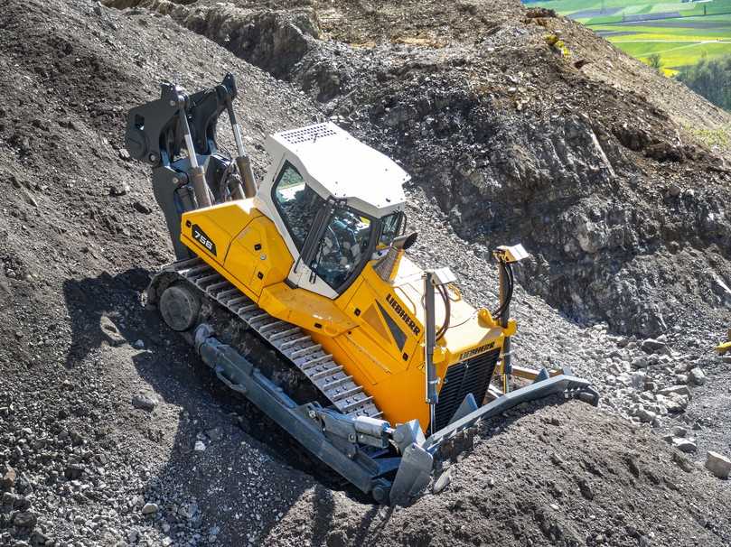 Die Liebherr-Planierraupe PR 756 kombiniert hohe Motorleistung mit präziser Maschinensteuerung. | Foto: Liebherr Die Liebherr-Planierraupe PR 756 kombiniert hohe Motorleistung mit präziser Maschinensteuerung. | Foto: Liebherr