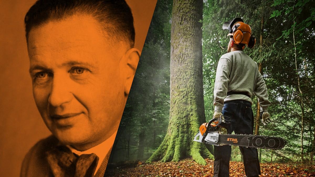 Den Menschen „die Arbeit mit und in der Natur erleichtern“: Die Vision von Firmengründer Andreas Stihl (1896-1973) sei auch heute noch Unternehmensanspruch, heißt es aus Waiblingen. | Foto: Stihl