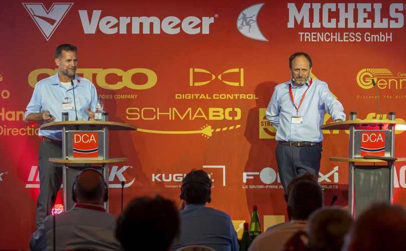 Probleme und Lösungsansätze bei der Steuerung/Ortung behandelten Marco Reinhard und Dan Billig. | Foto: DCA