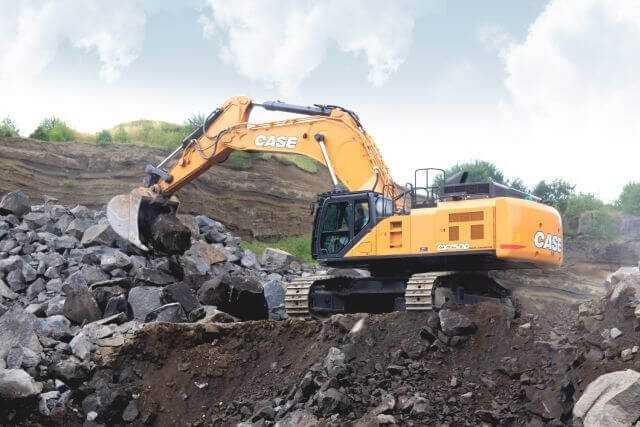 Der neue CX750D ist der größte Raupenbagger von Case. Mit 75 Tonnen Einsatzgewicht bewegt er sich auf Augenhöhe mit dem Cat 374F oder dem PC700 von Komatsu. | Foto: Case