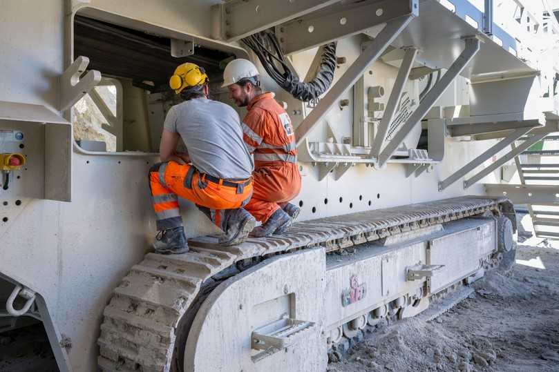Der Gipo-Brecher für Rohrdorfer Zement wurde nach Kundenwunsch mit diversen Sicherheitsvorkehrungen ausgestattet. | Foto: Gipo/Thomas Einberger