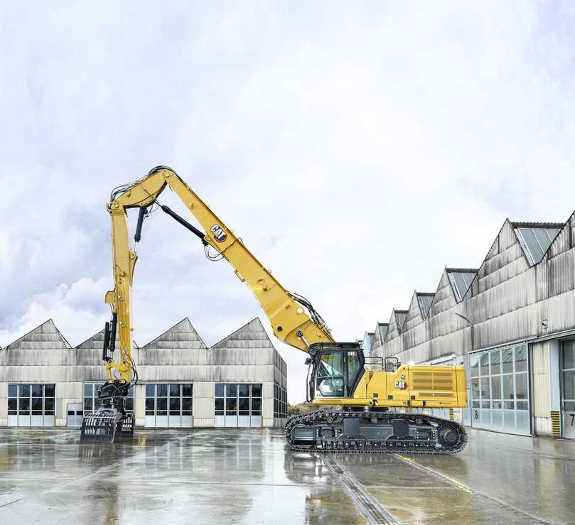 Einen festen Platz hat auf der Doppelmesse Recycling Aktiv/Tiefbau Live der Cat-Kettenbagger 340 UHD mit Pulverisierer MP332. | Foto: Zeppelin Einen festen Platz hat auf der Doppelmesse Recycling Aktiv/Tiefbau Live der Cat-Kettenbagger 340 UHD mit Pulverisierer MP332. | Foto: Zeppelin