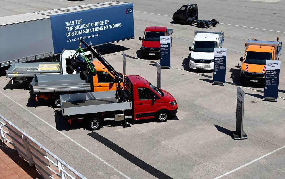 MAN TGE ist Vielfältig für den GaLabau im Einsatz MAN TGE ist Vielfältig für den GaLabau im Einsatz