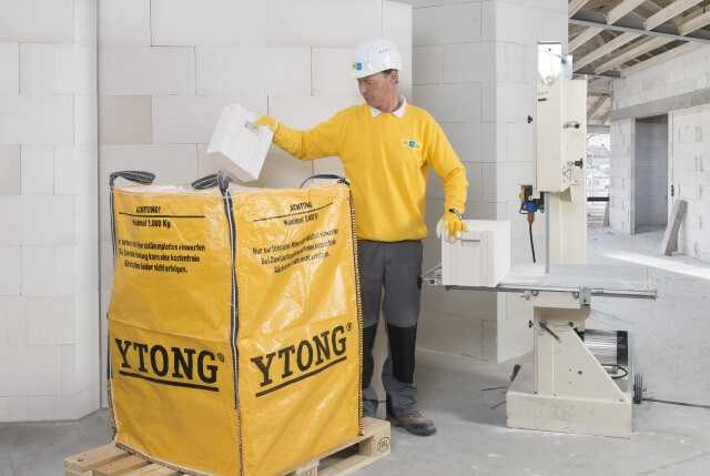 Recycling: Porenbeton-Abfälle zum Werk zurückschicken