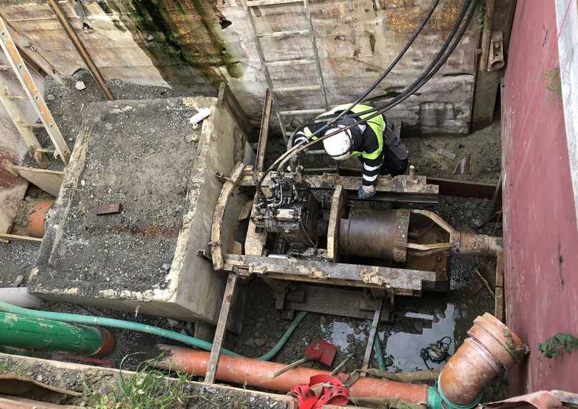 Pilotrohrvortrieb mit Pipe-Eating | Foto: Vogel Ingenieure