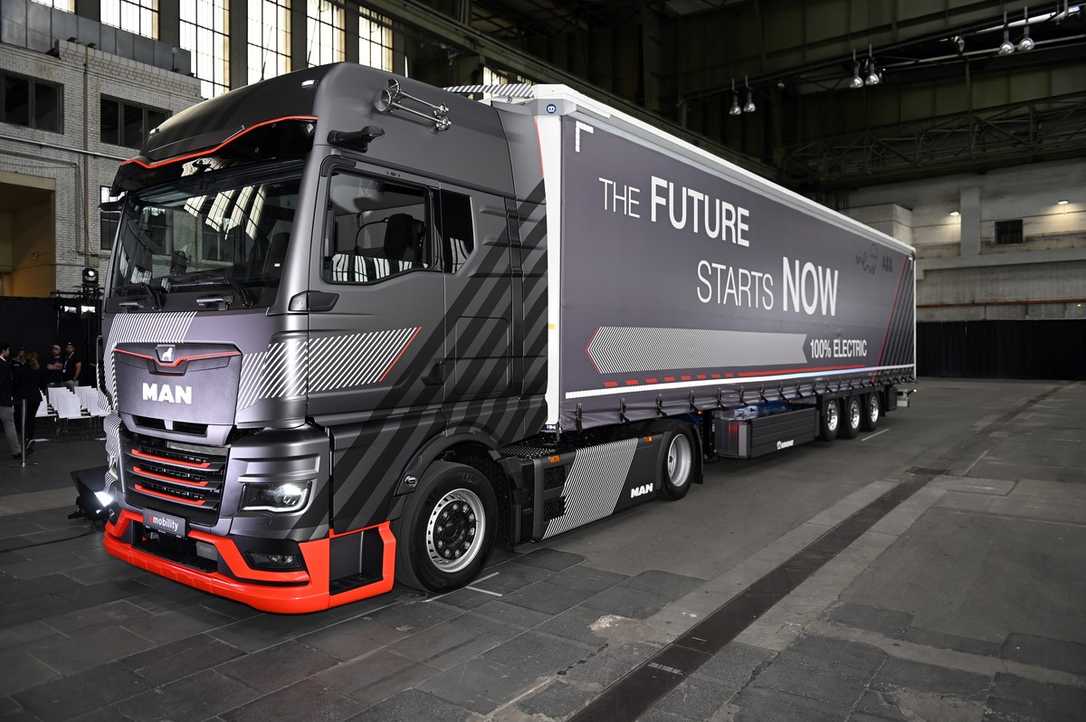 MAN zeigt seriennahen Schwer-Lkw mit Elektroantrieb MAN zeigt seriennahen Schwer-Lkw mit Elektroantrieb