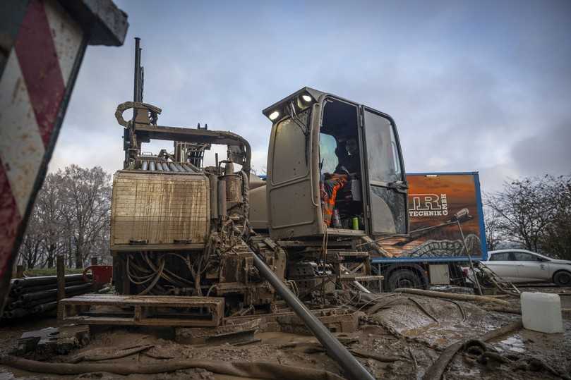 Bohranlage Grundodrill 28N von Tracto im Einsatz | Foto: NR Unternehmensgruppe