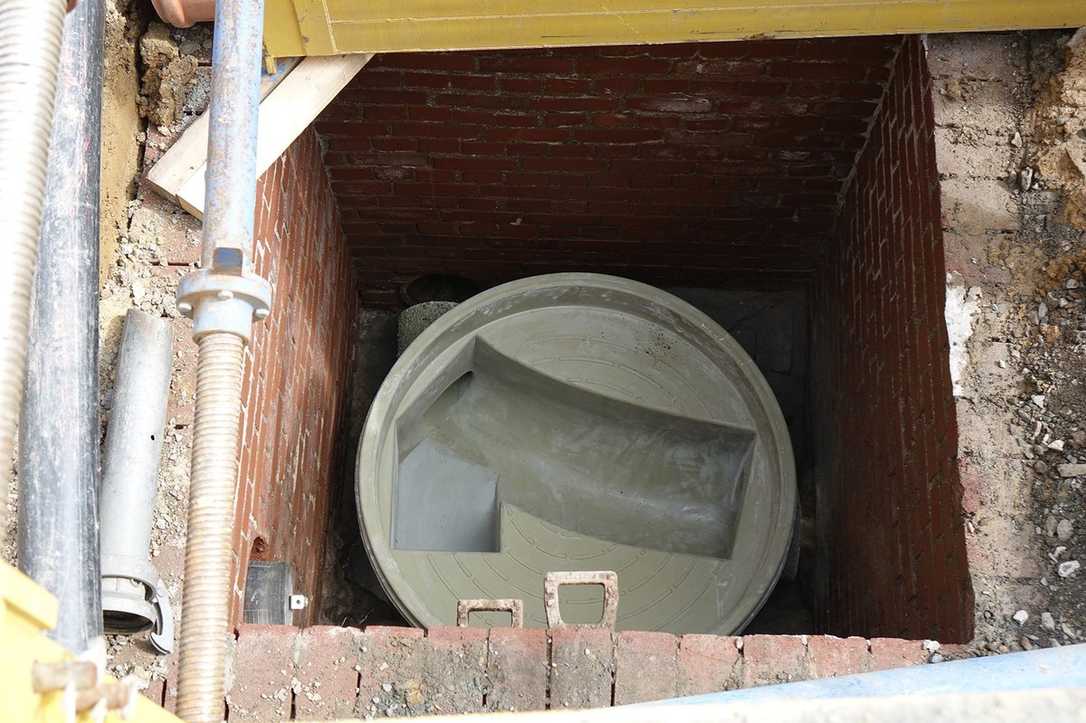 Schachtsanierung in Burbach: Rundes fürs Eckige