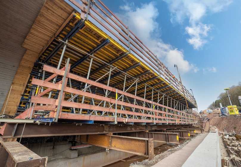 Im Taktkeller steckt viel Know-how aus vorangegangen Projekten im Taktschiebeverfahren. | Foto: Doka Im Taktkeller steckt viel Know-how aus vorangegangen Projekten im Taktschiebeverfahren. | Foto: Doka