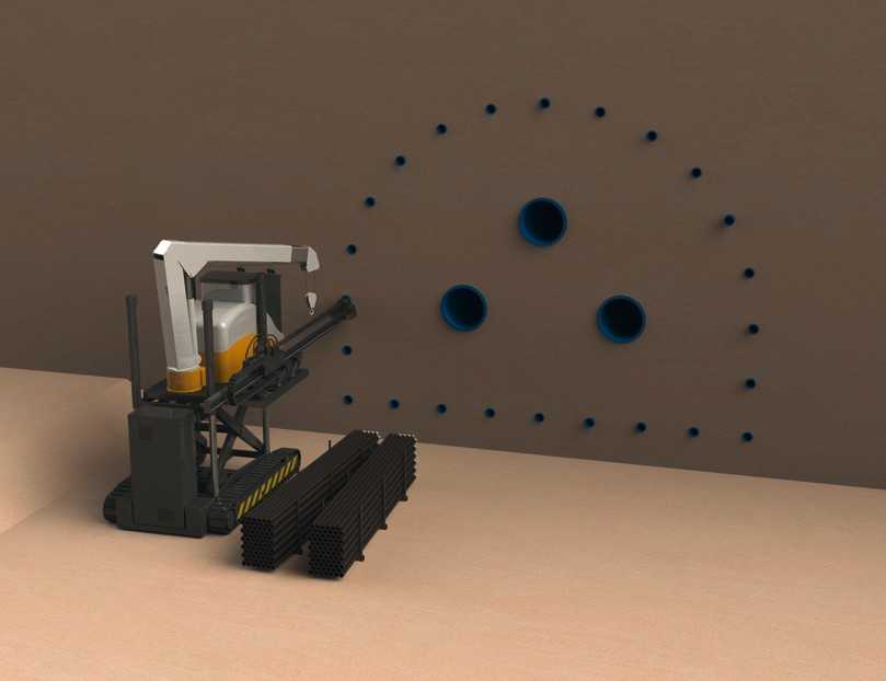 Während bislang im Tunnelbau zunächst gebaggert und dann der Tunnel gebaut wird, entsteht bei der HyperTunnel-Methode zunächst der Tunnel und erst dann wird ausgehoben. | Foto: Hypertunnel Während bislang im Tunnelbau zunächst gebaggert und dann der Tunnel gebaut wird, entsteht bei der HyperTunnel-Methode zunächst der Tunnel und erst dann wird ausgehoben. | Foto: Hypertunnel