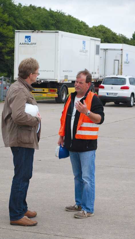 Jürgen Alsmeier von den Abwasser- betrieben Weserbergland ist mit dem Ablauf und dem Ergebnis zufrieden. | Foto: bi/zu Eulenburg