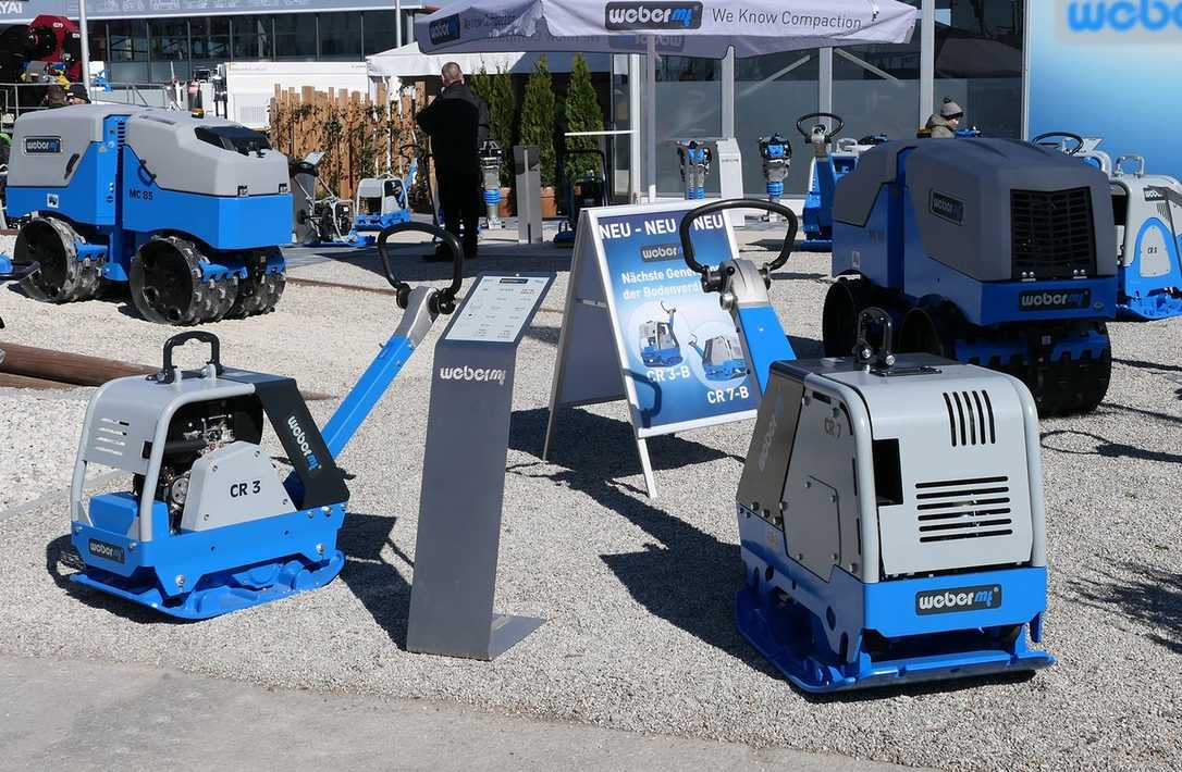Weber MT zeigt auf der bauma 2025 Nachfolger der CR 3 und CR 7 Bodenverdichter