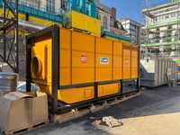 Flexible Industrie-Entstaubung auf der Baustelle