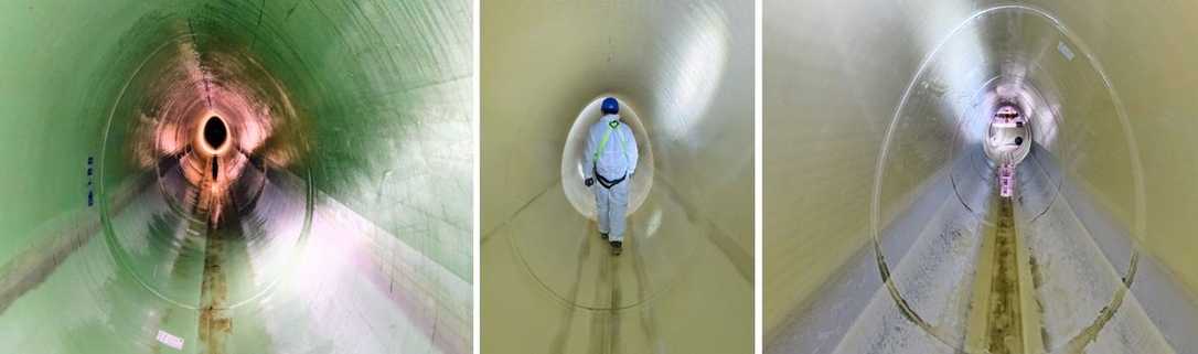 GFK-Rohrlining im Siel auf Probe – Hamburg Wasser testet Hersteller