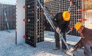 Leichte Kunststoff-Schalung für kleine Projekte