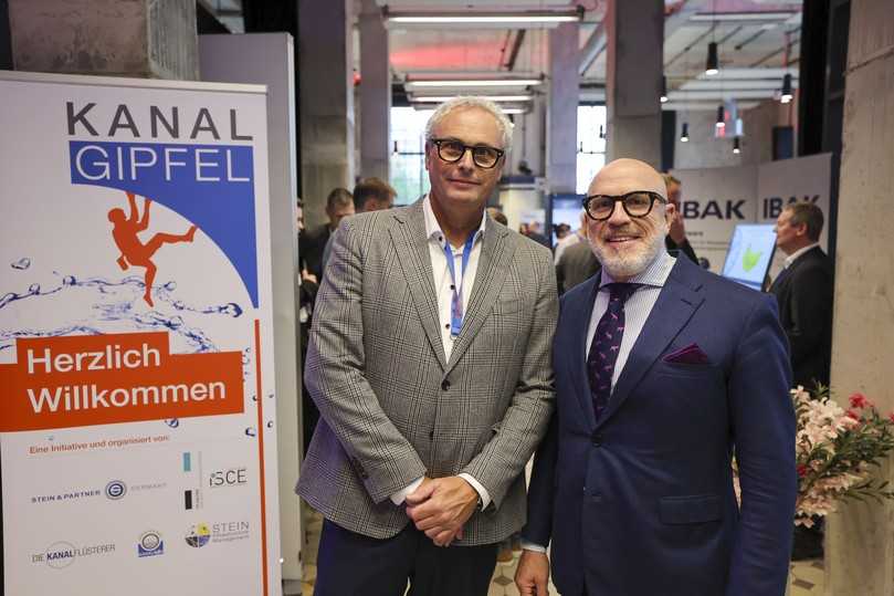 Nach der erfolgreichen Veranstaltung in Erfurt freuen sich die beiden Initiatoren Prof. Karsten Kerres und Dr: Robert Stein auf den 12. Kanalgipfel am 30.September und 1. Oktober in der Philharmonie in Essen. | Foto: Dr.-Ing. Stein & Partner