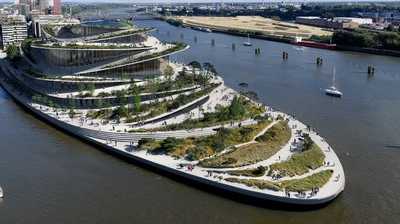 Terrassenlandschaft beim Opernneubau Hamburg