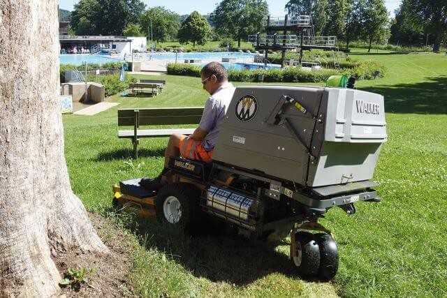 Mähen bis in die letzten Ecken