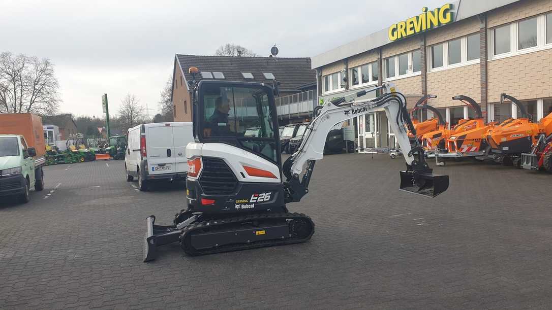 Der Minibagger E26 von Bobcat im exklusiven Test der Redaktion B_I galabau Der Minibagger E26 von Bobcat im exklusiven Test der Redaktion B_I galabau