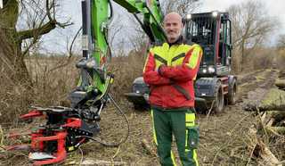 Wacker Neuson: Mobilbagger EW100 auf vier Baustellen im Praxistest