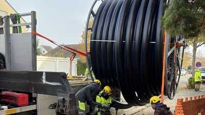 Grabenlose Sanierung sichert Trinkwasserleitung